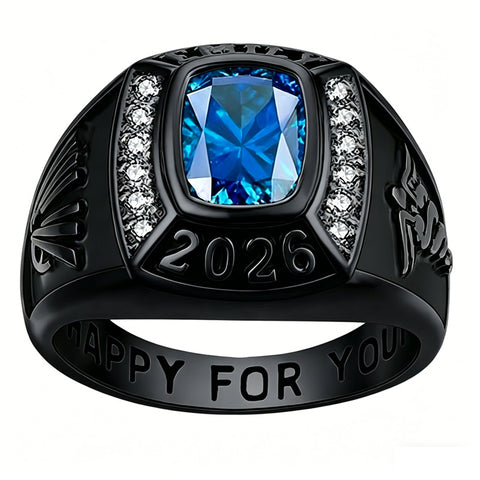 Copper Sterling Silver Customizable Class Rings for Men Gift Class Of 2026