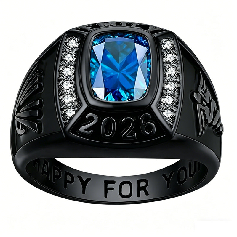 Copper Sterling Silver Customizable Class Rings for Men Gift Class Of 2026