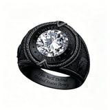 Sterling Silver 10K 14K 18K Gold Personalized Class Ring for Men
