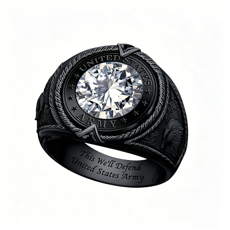 Sterling Silver 10K 14K 18K Gold Personalized Class Ring for Men