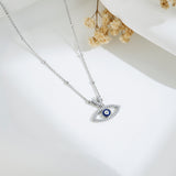 Evil Eye Anklet Sterling Silver Beaded Ankle Bracelet Protection Anklet