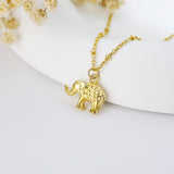 Elephant Anklet Gold Plated Sterling Silver Beaded Ankle Bracelet Good Luck Charm Jewelry