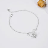 Sterling Silver Bee and Honeycomb Bracelet