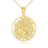 14K Gold St Christopher St Florian St Joseph St Jude St Michael St Patrick Pendant Necklace