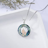 Sterling Silver  Crystal Tree of Life Mother Daughter Father Daughter Sisters Friends Pendant Necklace for Women
