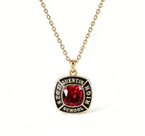 Copper Sterling Silver Custom Birthstone Engraved Graduation Necklace for Class of 2026