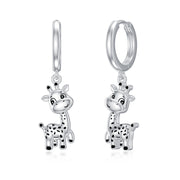 Giraffe Earrings 925 Sterling Silver Giraffe Dangle Drop Earrings Giraffe Jewelry Birthday Gifts for Women