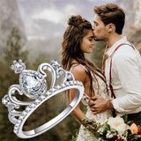 Sterling Silver Personalized Engraved Moissanite Engagement Wedding Ring