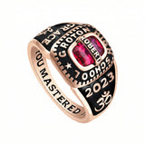 Sterling Silver Personalized Engraved  High School College Ring