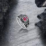 Sterling Silver Personalized Engraved  High School College Ring