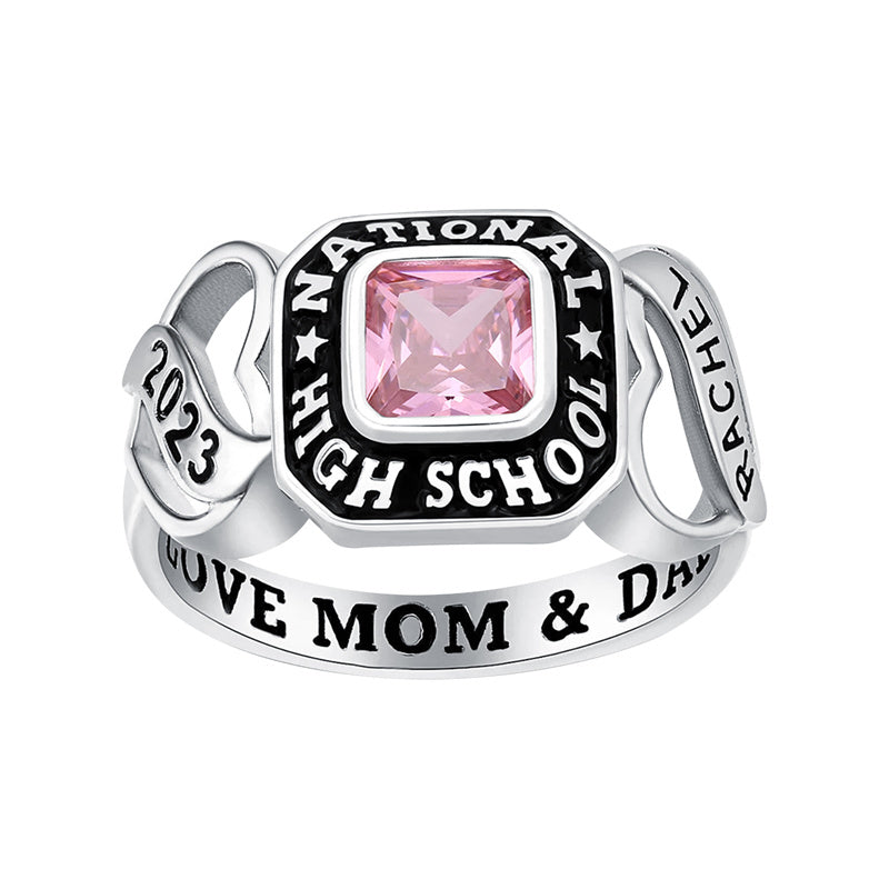 Sterling Silver  Personalized  High School College Graduation Class Ring 2026 Graduation Gifts for Women