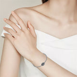 Sterling Silver 12 Month Birth Flower Photo Locket Bracelet