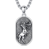 Sterling Silver Zodiac Sign Pendant Necklace