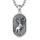 Sterling Silver Zodiac Sign Pendant Necklace
