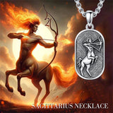 Sterling Silver Zodiac Sign Pendant Necklace