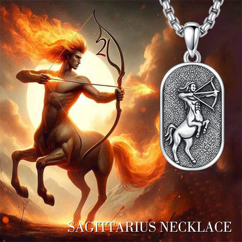 Sterling Silver Zodiac Sign Pendant Necklace