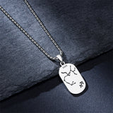 Sterling Silver Zodiac Sign Pendant Necklace