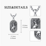 Sterling Silver Zodiac Sign Pendant Necklace