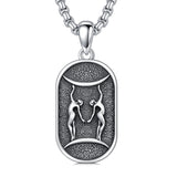 Sterling Silver Zodiac Sign Pendant Necklace
