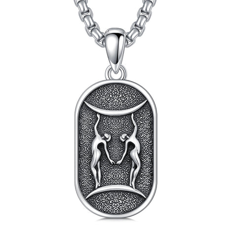 Sterling Silver Zodiac Sign Pendant Necklace