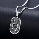 Sterling Silver Zodiac Sign Pendant Necklace
