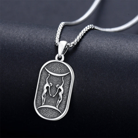 Sterling Silver Zodiac Sign Pendant Necklace