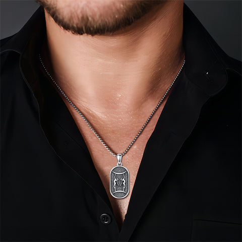 Sterling Silver Zodiac Sign Pendant Necklace