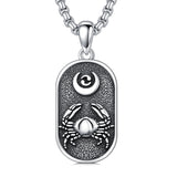 Sterling Silver Zodiac Sign Pendant Necklace