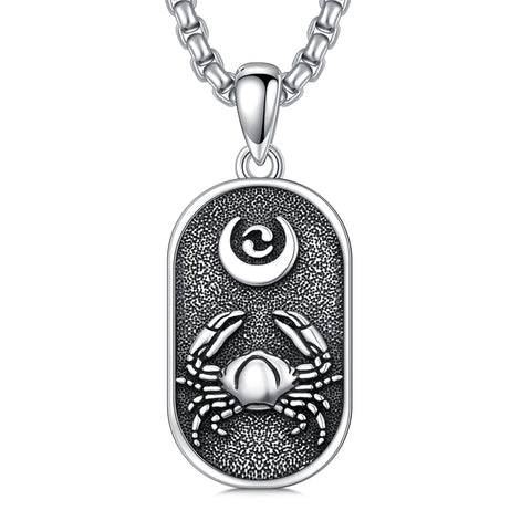 Sterling Silver Zodiac Sign Pendant Necklace