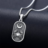 Sterling Silver Zodiac Sign Pendant Necklace