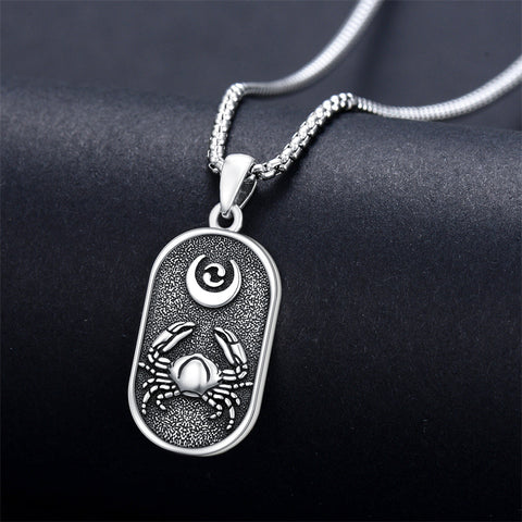 Sterling Silver Zodiac Sign Pendant Necklace