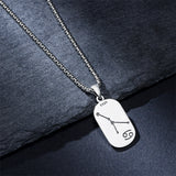 Sterling Silver Zodiac Sign Pendant Necklace