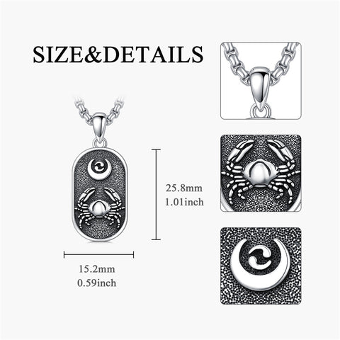 Sterling Silver Zodiac Sign Pendant Necklace