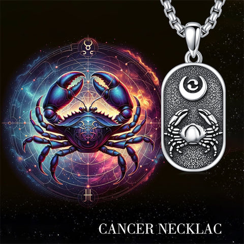 Sterling Silver Zodiac Sign Pendant Necklace