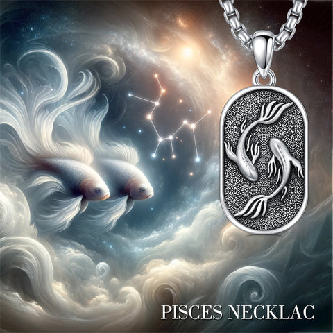 Sterling Silver Zodiac Sign Pendant Necklace