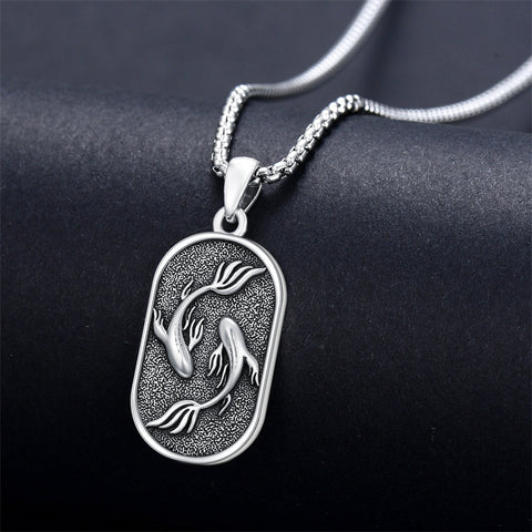 Sterling Silver Zodiac Sign Pendant Necklace