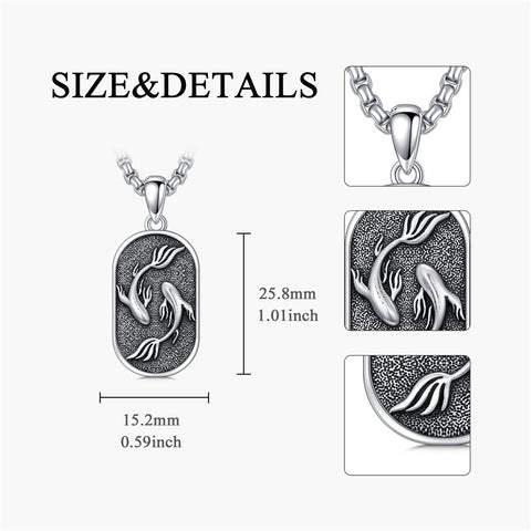 Sterling Silver Zodiac Sign Pendant Necklace