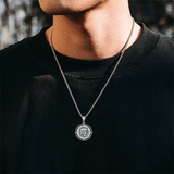 Sterling Silver Oxidation12 Zodiac Pendant Necklace