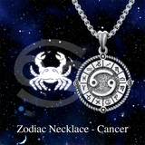 Sterling Silver Oxidation12 Zodiac Pendant Necklace