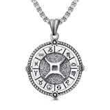 Sterling Silver Oxidation12 Zodiac Pendant Necklace