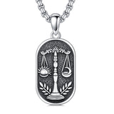 Sterling Silver Zodiac Sign Pendant Necklace