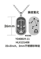 Sterling Silver Zodiac Sign Pendant Necklace