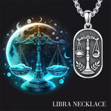 Sterling Silver Zodiac Sign Pendant Necklace