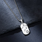 Sterling Silver Zodiac Sign Pendant Necklace