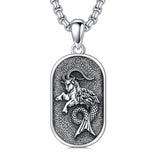 Sterling Silver Zodiac Sign Pendant Necklace
