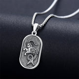 Sterling Silver Zodiac Sign Pendant Necklace