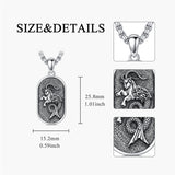 Sterling Silver Zodiac Sign Pendant Necklace
