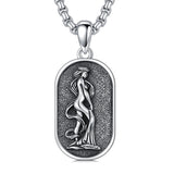 Sterling Silver Zodiac Sign Pendant Necklace