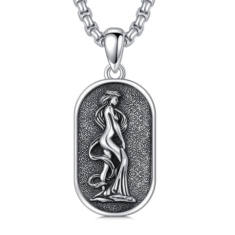 Sterling Silver Zodiac Sign Pendant Necklace