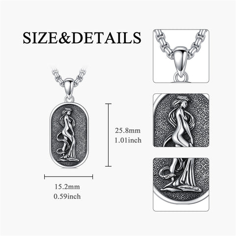 Sterling Silver Zodiac Sign Pendant Necklace